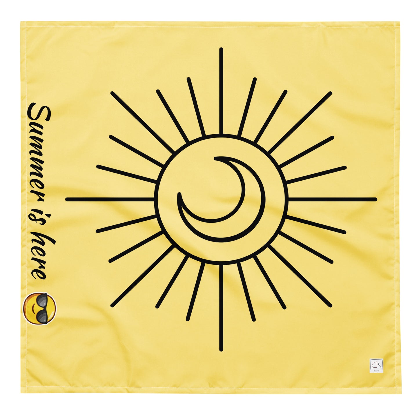 Yellow summer bandana