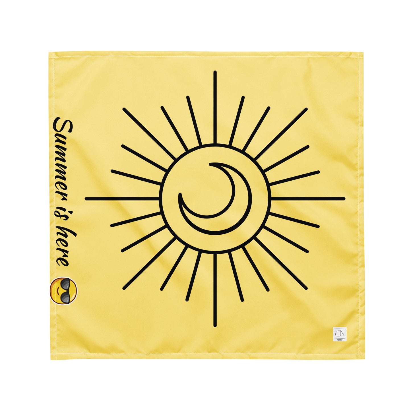 Yellow summer bandana