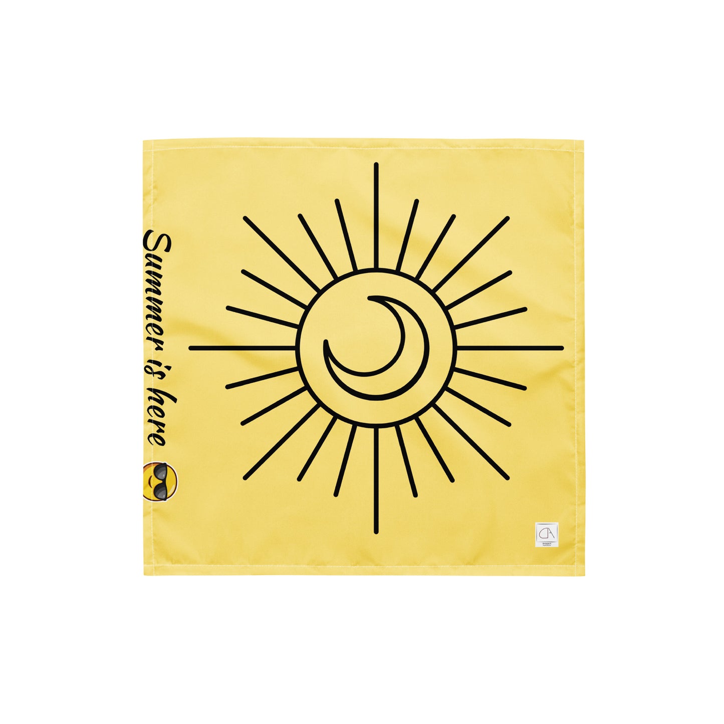 Yellow summer bandana